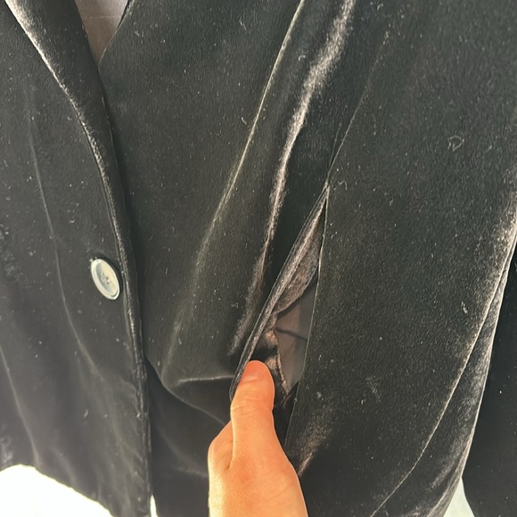 Madewell Black Velvet Blazer - Picture 4 of 5
